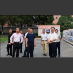 张家界市委书记杨光荣、市委副书记刘革安视察展览