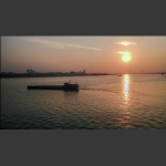洞庭湖日落