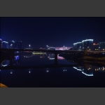 夜幕下的澧水大桥