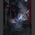 恰逢下雨天