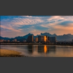 小城夕照