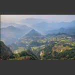 大山中的梯田