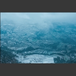 梯田冬雪