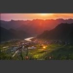 夕阳小镇一一温塘