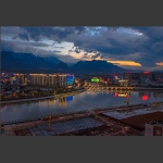 古城工地夜色