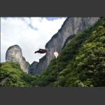 张树鹏来天门山拍记录片二