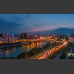 车流灯影