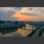 澧水河晚霞