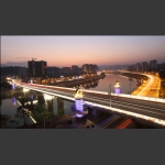 夜织澧水河.