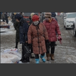 雪中街头