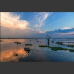 《乌本桥的夕阳》