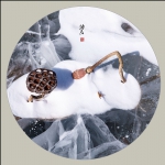 留得残荷听雪声