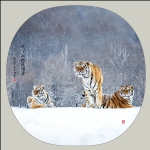 福虎闹春