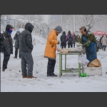 雪后菜市场