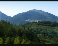 3、飞机喷撒农药除虫（2006年6月）