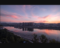 朝霞绚烂