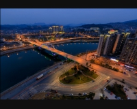 月亮湾大桥夜景