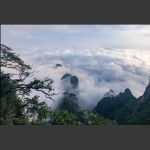 天门山云海