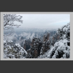 天子山雪景