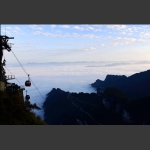 天门山云海