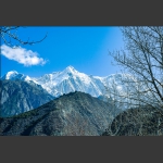 眺望雪山
