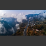 张花高速边上的风景