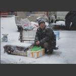 雪中地摊