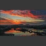 后湖夕照