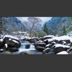 瑞雪流水人家