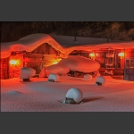 雪乡夜色
