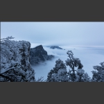 天门山春雪