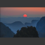 天子山上看日出+陈仲德+13641270128