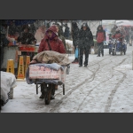 雪中商贩
