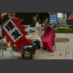 城市路边理发匠