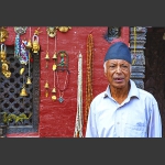尼泊尔街头小贩