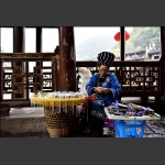摆小摊的阿婆