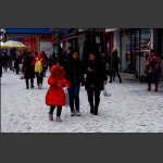 母女三人雪中行