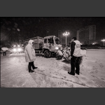雪中修车