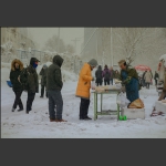 晨雪早市