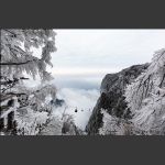 张家界天门山瑞雪