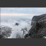 张家界天门山瑞雪