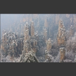 天子山雪景