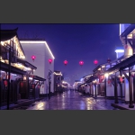 雨夜河街