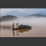 澧水河上的渔人