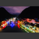 古镇夜色