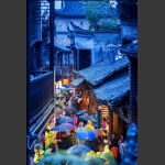 古镇夜巷
