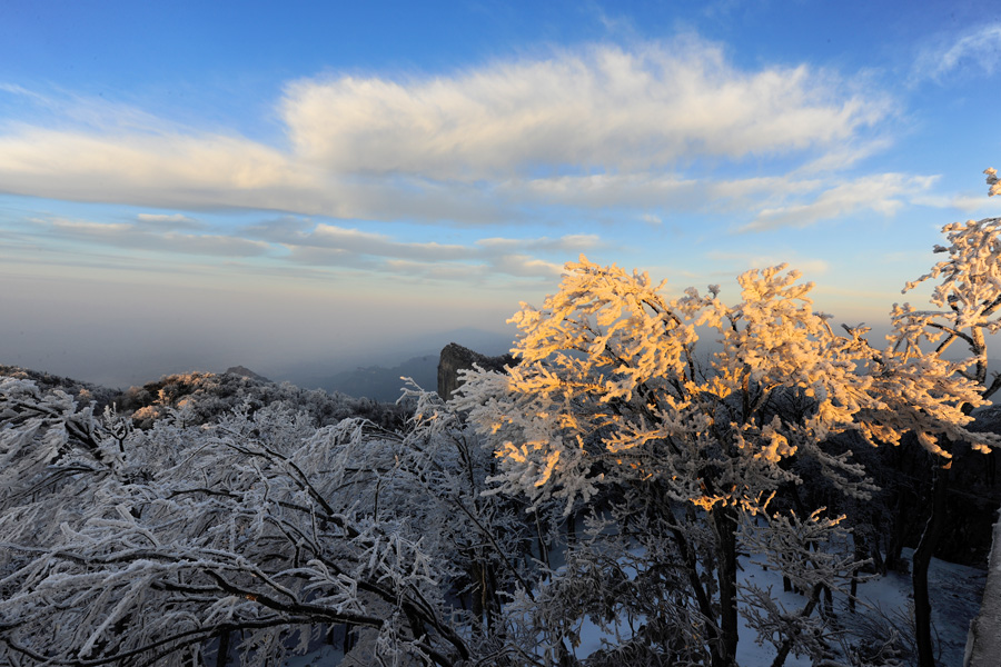 天门山雪