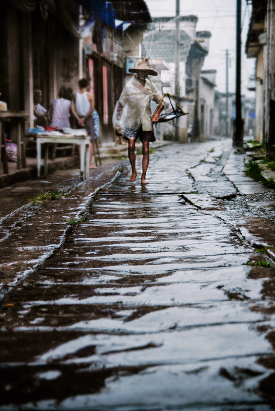 雨天老街