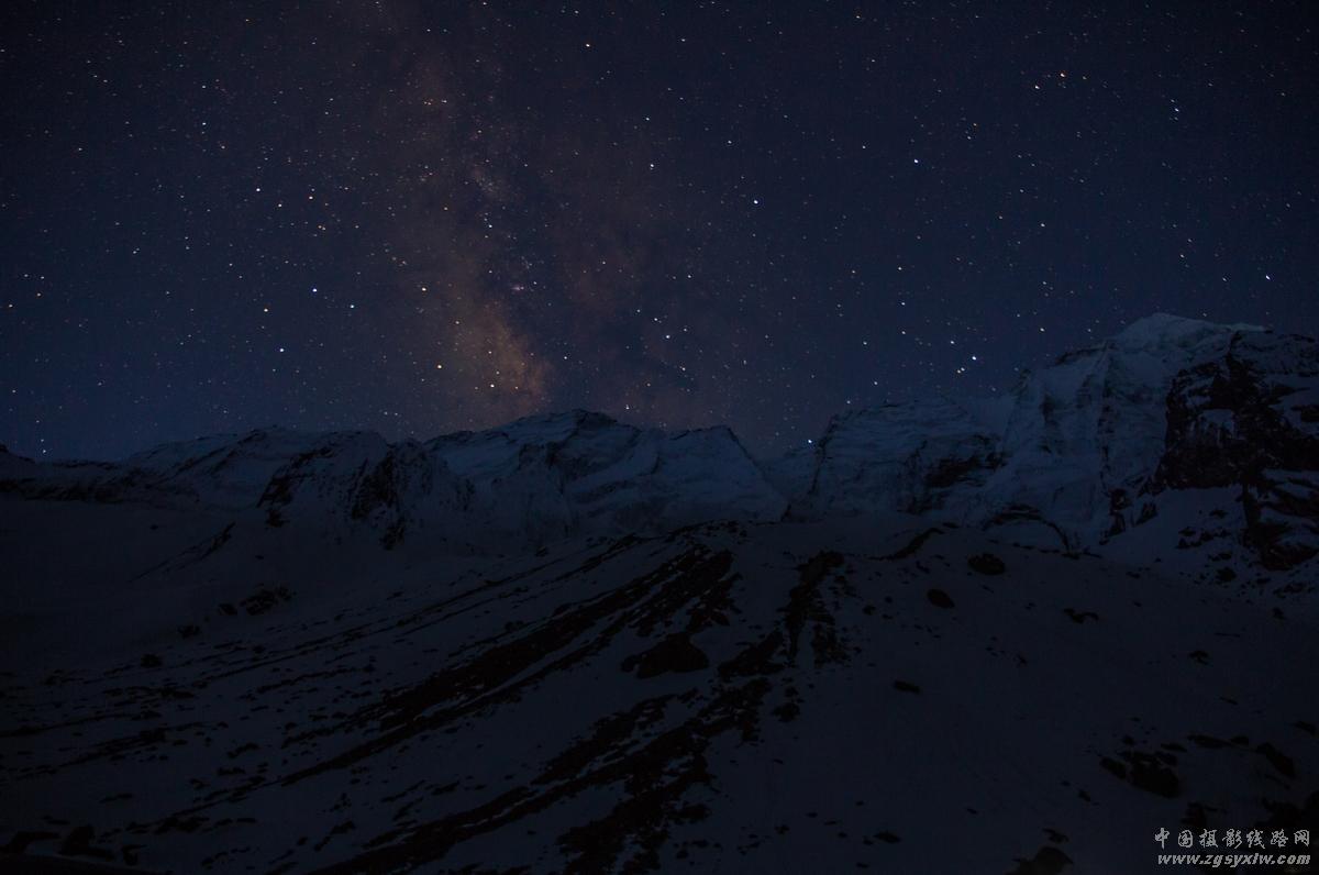 雪山.星空.神秘之光