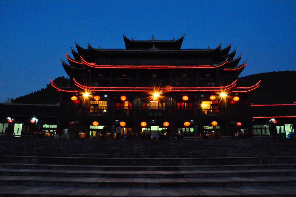 苗寨夜色
